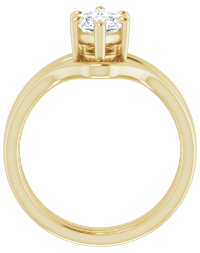 Sužadėtuvių Žiedas „Solitaire“ 14k yellow gold Marquise 12mm x 6mm (7)