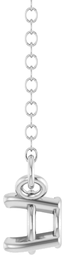 Pakabukas „Solitaire“ 14k white gold Round 4mm (3)