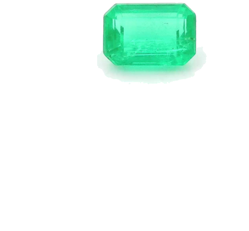 0.46 carat GREEN STEP cut Octagonal Smaragdas (1)
