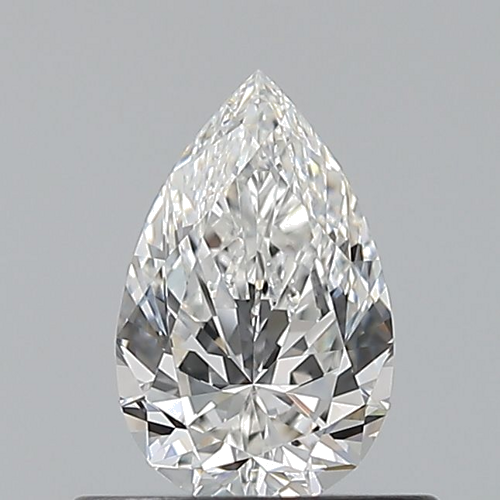 0.5 carat F-VVS1 Natūralus Pear Deimantas (1)