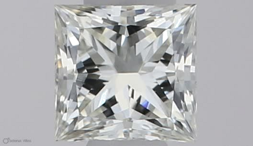 0.24 carat K-VVS2 Natūralus Princess Deimantas (1)