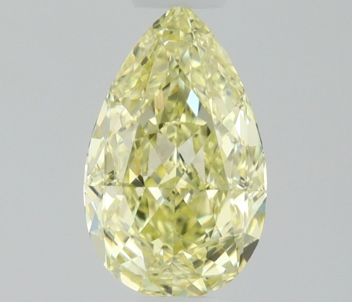 0.5 carat Fancy Yellow-IF Natūralus Pear Deimantas (1)
