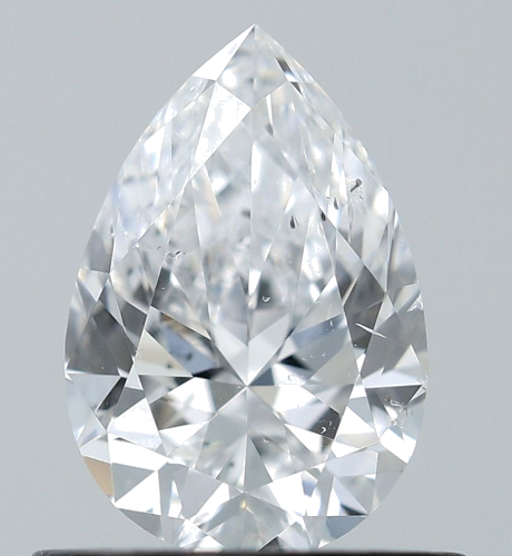 0.7 carat D-SI2 Natūralus Pear Deimantas (1)