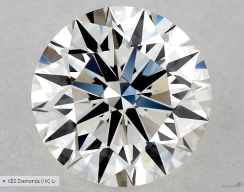 0.55 carat H-VVS2 Excellent cut Natūralus Round Deimantas (1)