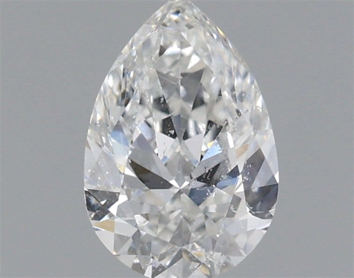 0.7 carat F-SI2 Natūralus Pear Deimantas (1)