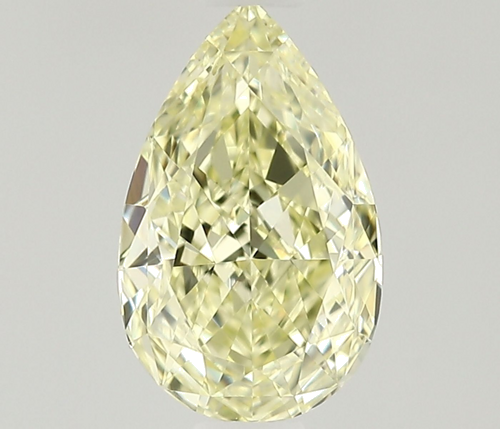 0.5 carat Fancy Light Yellow-VVS2 Natūralus Pear Deimantas (1)