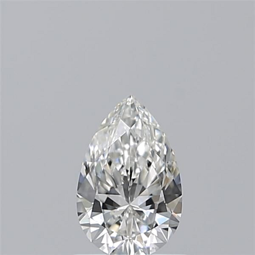 0.7 carat F-VVS1 Natūralus Pear Deimantas (1)