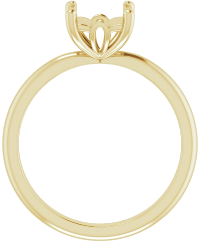Sužadėtuvių Žiedas 14k yellow gold Square 6mm (2)
