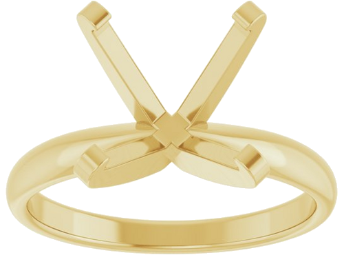 Sužadėtuvių Žiedas „Solitaire“ 14k yellow gold Square 9mm (3)