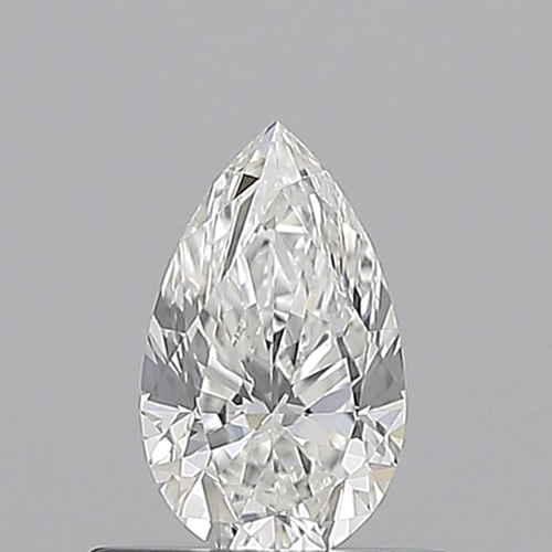 0.5 carat F-VVS2 Natūralus Pear Deimantas (1)