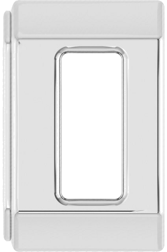 Pakabukas „Solitaire Slide“ 585 Baltojo Aukso Emerald 5mm x 3mm (3)