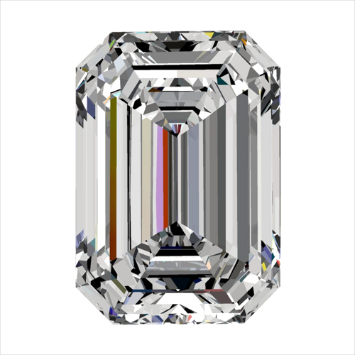 0.4 carat F-VS1 Natūralus Emerald Deimantas (1)