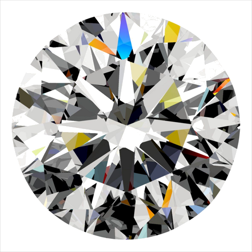 0.3 carat F-VS2 Excellent cut Natūralus Round Deimantas (1)