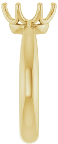 Sužadėtuvių Žiedas „Solitaire Crown-Inspired“ 14k yellow gold Oval 8mm x 6mm (4)