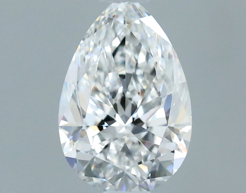 0.51 carat E-VVS2 Natūralus Pear Deimantas (1)