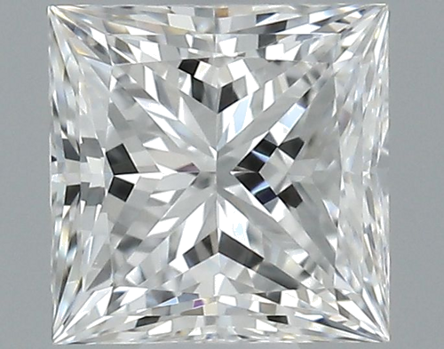 0.5 carat E-VS1 Natūralus Princess Deimantas (1)
