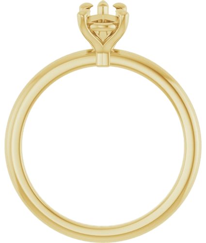Sužadėtuvių Žiedas „Claw-Prong“ 14k yellow gold Pear 8mm x 5mm (2)