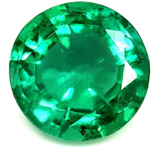 0.77 carat GREEN Round Smaragdas (1)