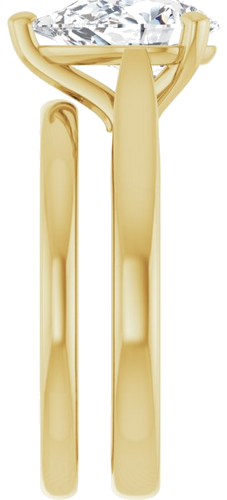 14K Yellow 10x7 mm Pear Engagement Ring Mounting (9)