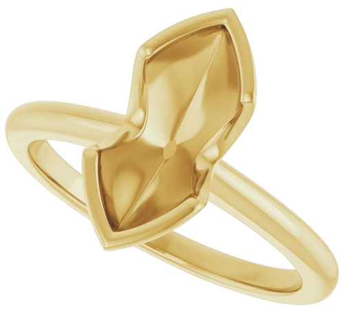 Sužadėtuvių Žiedas „Half-Bezel“ 14k yellow gold Marquise 12mm x 6mm (5)