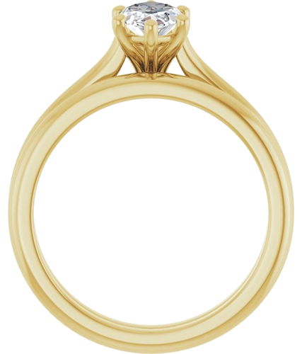 Sužadėtuvių Žiedas „Accented“ 10k yellow gold Marquise 10mm x 5mm (7)