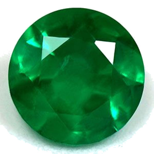 0.58 carat GREEN Round Smaragdas (1)
