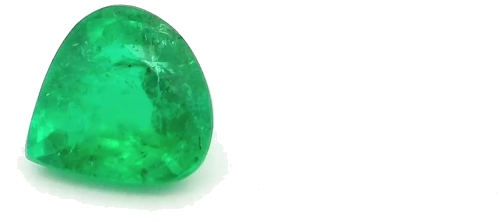 0.53 carat GREEN Pear Smaragdas (1)