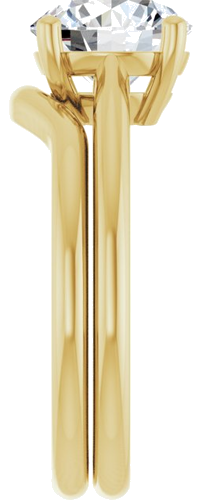 Sužadėtuvių Žiedas „Solitaire“ 18k yellow gold Round 8.2mm (9)