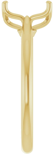 Sužadėtuvių Žiedas „Solitaire“ 585 Geltonojo Aukso Emerald 8mm x 6mm (4)