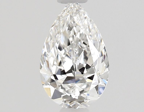 0.5 carat E-VVS2 Natūralus Pear Deimantas (1)