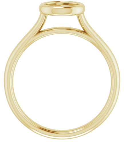 Sužadėtuvių Žiedas „Bezel-Set Solitaire“ 10k yellow gold Round 6mm (2)