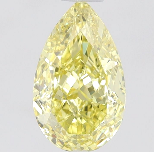 0.5 carat Fancy Intense Yellow-IF Natūralus Pear Deimantas (1)