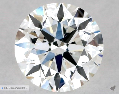 0.53 carat G-VS1 Excellent cut Natūralus Round Deimantas (1)