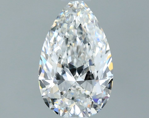 0.5 carat F-VVS2 Natūralus Pear Deimantas (1)