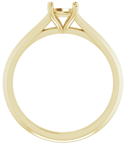 Sužadėtuvių Žiedas „Claw-Prong“ 14k yellow gold Round 5.5mm (2)