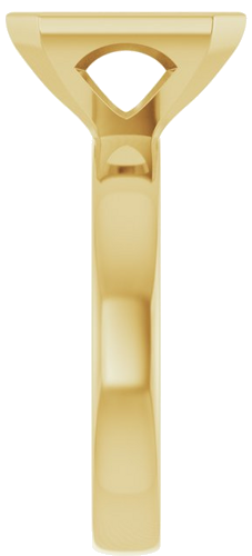 Sužadėtuvių Žiedas „Bezel-Set Solitaire“ 14k yellow gold Emerald 10mm x 8mm (4)