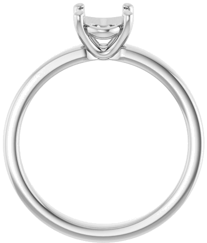 Sužadėtuvių Žiedas „Solitaire“ 10k white gold Oval 8mm x 6mm (2)