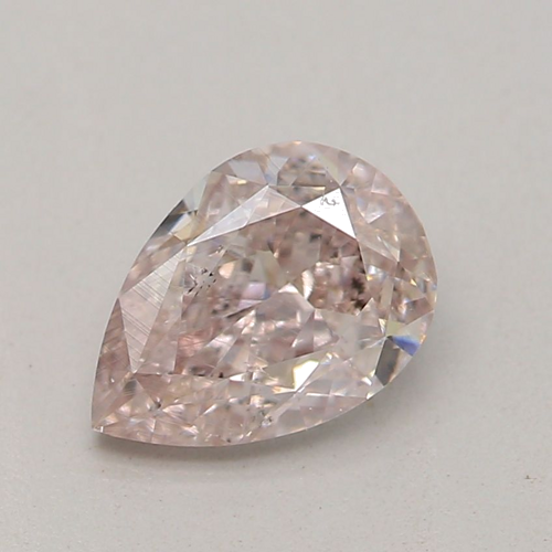 0.51 carat Light  Pink-SI1 Natūralus Pear Deimantas (1)