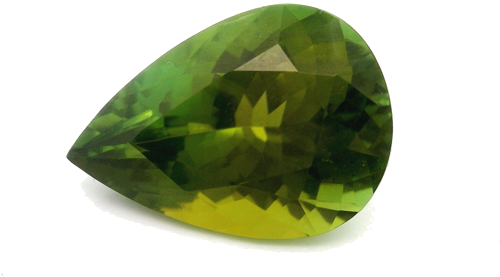 4.64 carat GREEN Pear Tourmaline (1)