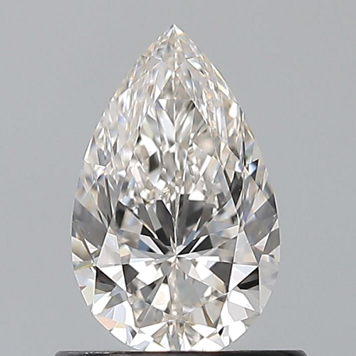 0.7 carat H-VVS2 Natūralus Pear Deimantas (1)