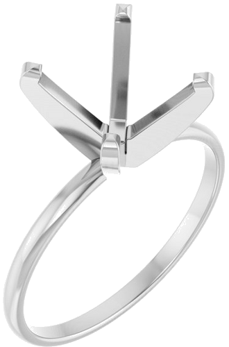 Sužadėtuvių Žiedas „Solitaire“ 14k white gold Round 10mm (1)