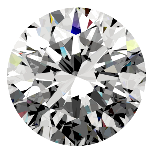 0.3 carat F-VVS1 Excellent cut Natūralus Round Deimantas (1)