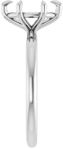 Sužadėtuvių Žiedas „Solitaire“ 585 Baltojo Aukso Oval 9mm x 7mm (4)