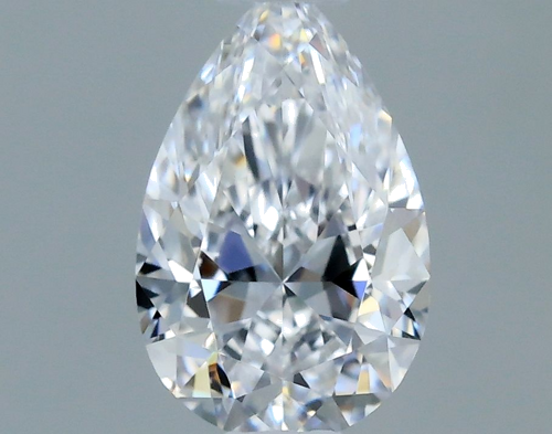 0.3 carat D-VVS1 Natūralus Pear Deimantas (1)