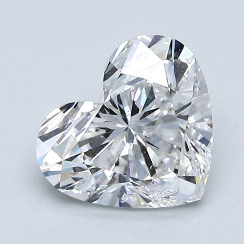 1.5 carat D-SI1 Natūralus Heart Deimantas (1)