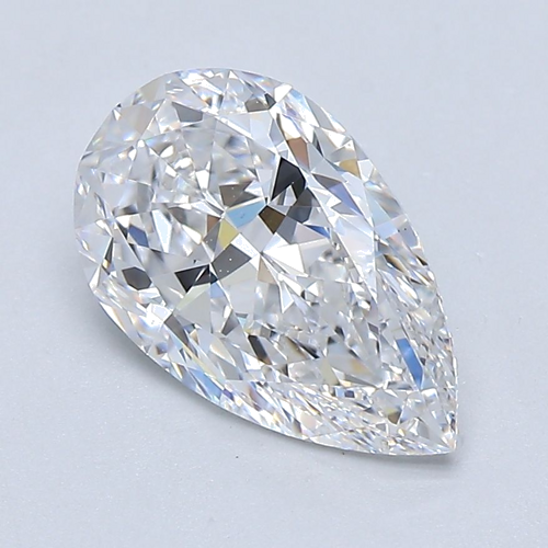2.03 carat D-VS2 Natūralus Pear Deimantas (1)
