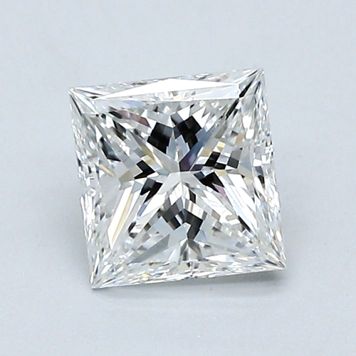 1.04 carat F-SI1 Natūralus Princess Deimantas (1)
