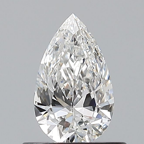 0.5 carat F-VS2 Natūralus Pear Deimantas (1)