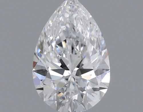 0.4 carat D-VS2 Natūralus Pear Deimantas (1)