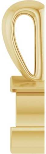 Pakabukas „Solitaire“ 14k yellow gold Pear 5mm x 3mm (3)
